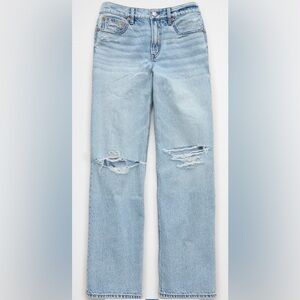 AE Strigid Ripped High-Waisted Stovepipe Jean.